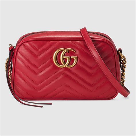 gucci marmont mini rossa|Gucci Marmont small shoulder bag.